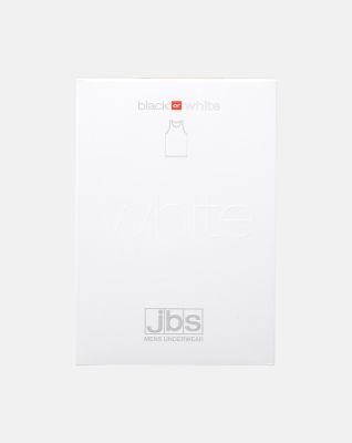 "Black or white" tank-top (singlet) | bomull | hvit -JBS