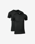 2-pakk t-skjorte o-hals | bomull | svart -JBS