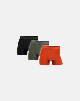 3-pakk boxers | bambus | svart, grønn og oransje -Marathon