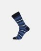 "Regular" sokker | bomull | blå med striper - Egtved