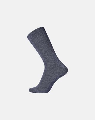 "Twin" sokker | ull/bomull | blå -Egtved