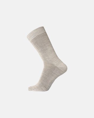 "Twin" sokker | ull/bomull | beige -Egtved