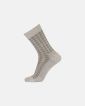 "Regular" sokker | bomull | beige med mønster - Egtved