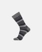 "Regular" sokker | bomull | grå med striper - Egtved