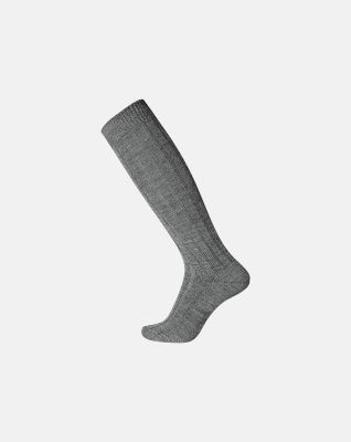 Knehøye sokker | ull | grå -Egtved