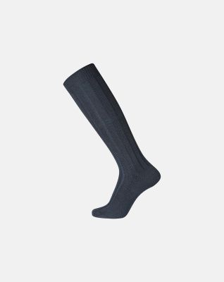 Knehøye sokker | ull | navy -Egtved