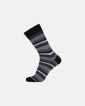 "Regular" sokker | bomull | svart med striper - Egtved