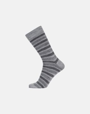 Sokker | ull | grå stripe -Egtved
