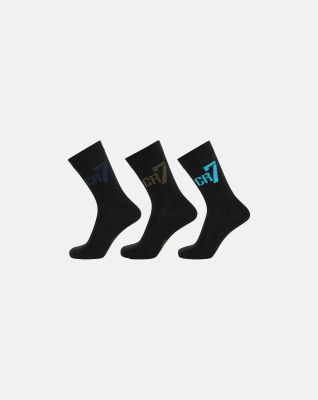 3-pakk "Kids" sokker | bomull | svart -CR7