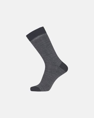 "Twin" sokker |bomull/ull | svart stripe -Egtved