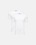 2-pakk t-skjorte o-hals | økologisk bomull | hvit -JBS