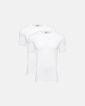 2-pakk t-skjorte o-hals | økologisk bomull | hvit - JBS