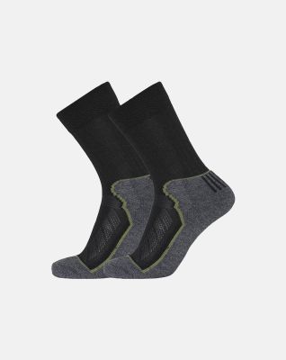 2-pak Terry sokker |økologisk ull | svart -Dovre