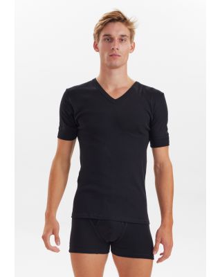 "Original" t-skjorte v-hals | 100% bomull | svart -JBS