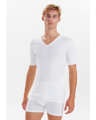 "Original" t-skjorte v-hals | 100% bomull | hvit -JBS