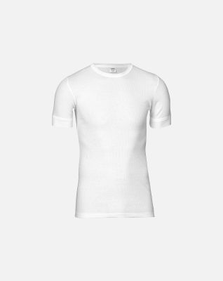 "Classic" t-skjorte o-hals | 100% bomull | hvit -JBS