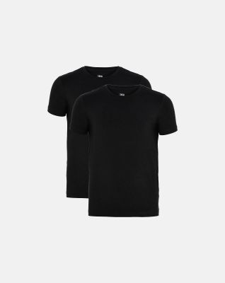 2-pakk t-skjorte |  bambus | svart -JBS