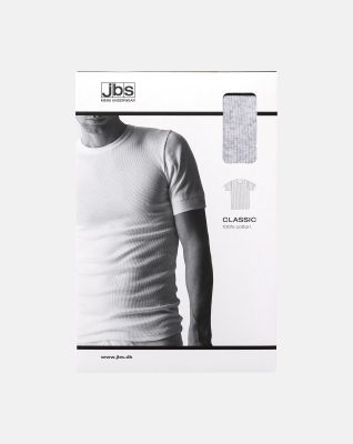 "Classic" t-skjorte o-hals | 100% bomull | grå -JBS