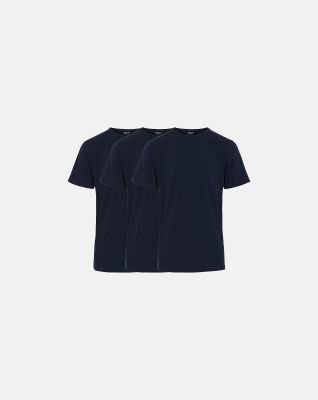3-pakk t-skjorte | økologisk bomull | navy -Claudio