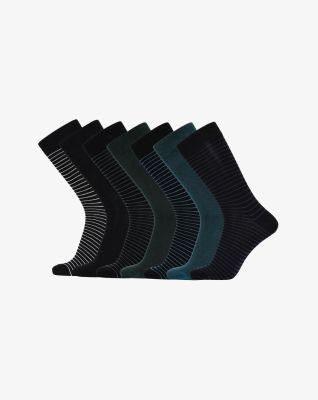 7-pakk sokker | økologisk bomull | flerfarget -Claudio