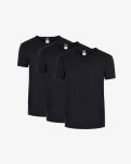3-pakk t-skjorte | økologisk bomull | svart -Claudio