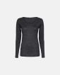 Langermet t-skjorte | økologisk ull | mørk grå - JBS of Denmark Women