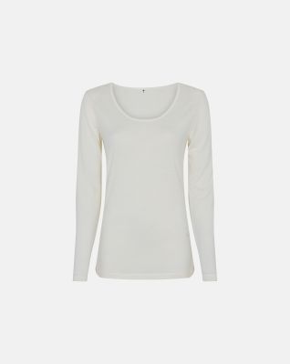 Langermet t-skjorte | økologisk ull | ivory -JBS of Denmark Women