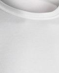 Langermet T-Skjorte Rib | økologisk bomull | Hvit -Dovre
