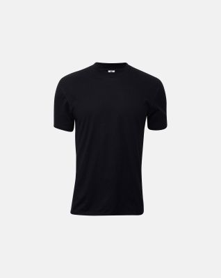 T-Skjorte O-Neck Jersey | økologisk bomull | Svart -Dovre