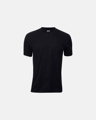 T-Skjorte V-Neck Jersey | økologisk bomull | Svart -Dovre
