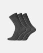 3-pakk sokker | bomull | mørk grå - Dovre