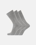 3-pakk "no elastic" sokker | bomull | grå -Dovre