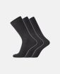 3-pakk "no elastic" sokker | bomull | svart - Dovre