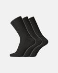 3-pakk "no elastic" sokker | ull | svart -Dovre