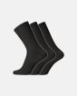 3-pakk "no elastic" sokker | ull | svart - Dovre