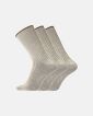 3-pakk "no elastic" sokker | ull | lys sand - Dovre