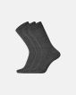 3-pakk sokker | ull | mørkegrå - Dovre