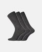 3-pakk "No Elastic/Twin" sokker | ull | mørk grå - Dovre
