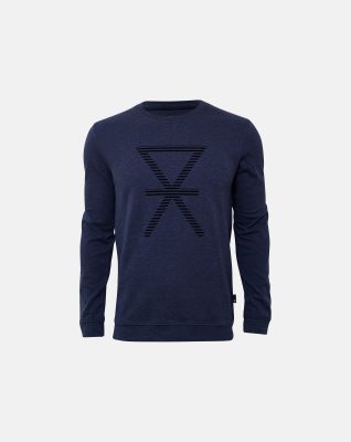 Sweatshirt med trykk | bambus | navy -JBS of Denmark Men