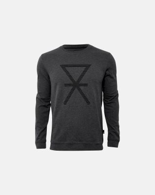 Sweatshirt med trykk | bambus | grå -JBS of Denmark Men
