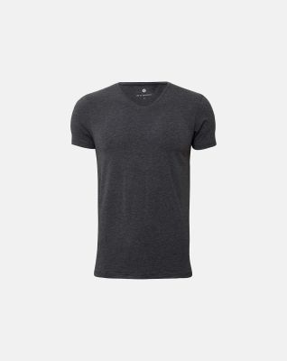 T-skjorte v-hals |  bambus | mørk grå -JBS of Denmark Men