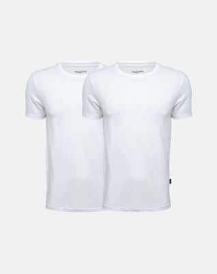 2-pakk t-skjorte | bambus | hvit -ProActive