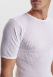 T-skjorte o-hals | 100% mesh bomull | hvit -JBS