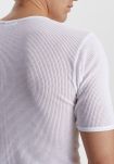 T-skjorte o-hals | 100% mesh bomull | hvit -JBS