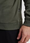 Sweatshirt med badge | bambus | grønn -JBS of Denmark Men