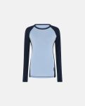 Langermet t-skjorte | 100% merino ull | blå/navy -Dovre Women