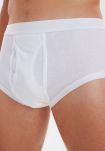 5-pakk briefs med gylf | 100% bomull | hvit -JBS