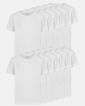 12-pakk t-skjorte | økologisk bomull | hvit - Claudio