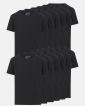 12-pakk t-skjorte | økologisk bomull | svart - Claudio