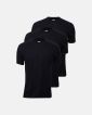 3-pakk t-shirt "o-neck"| 100% økologisk bomull | svart - Dovre